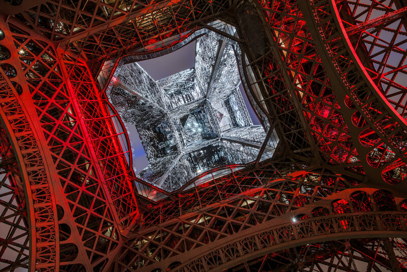 Eiffel Tower Interior — Red