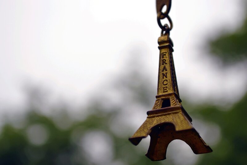Eiffel Tower Keychain — Gold, Calm