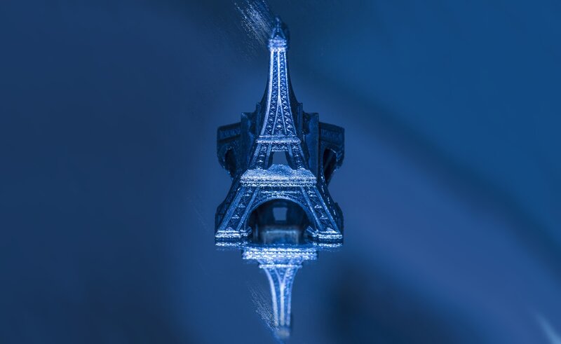 Eiffel Tower Model — Blue