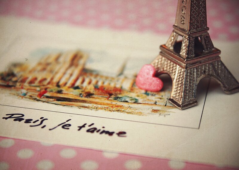 Eiffel Tower Model — Pink, Romantic, Photograph