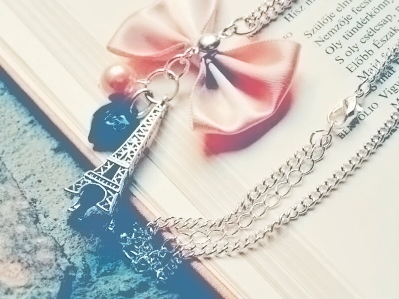 Eiffel Tower Necklace — Silver