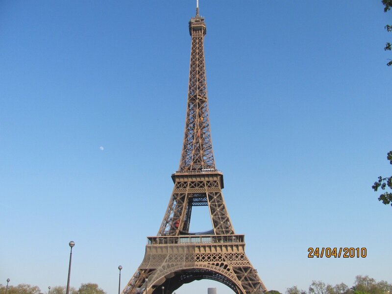 Eiffel Tower on a clear day
