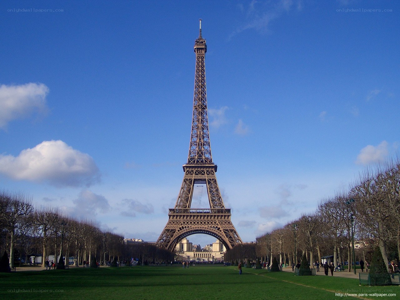 Eiffel Tower on a sunny day