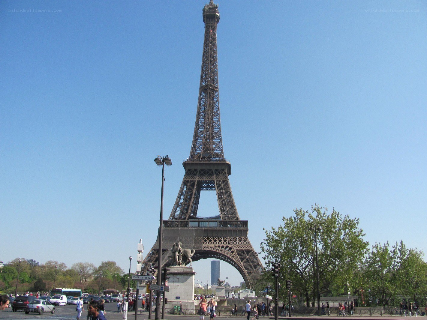 Eiffel Tower on a sunny day