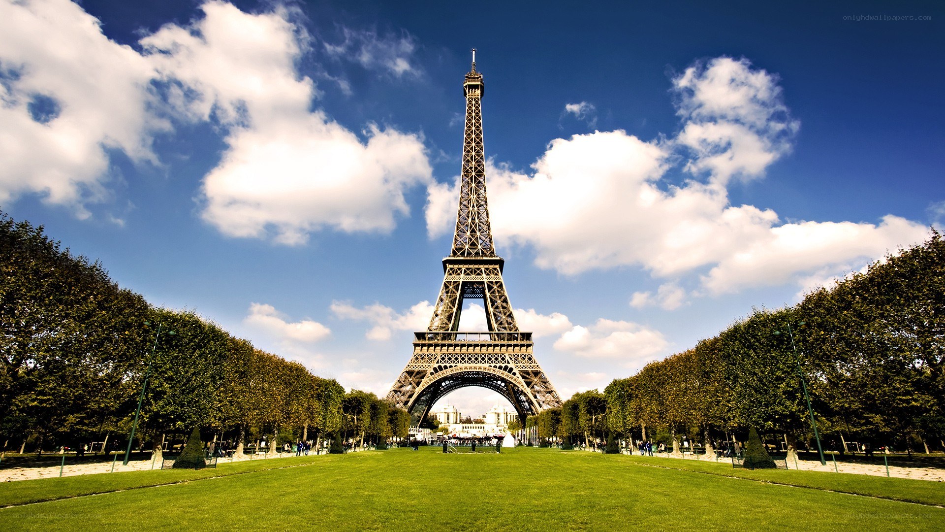 Eiffel Tower on a sunny day