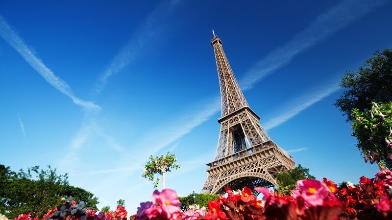 Eiffel Tower on a sunny day