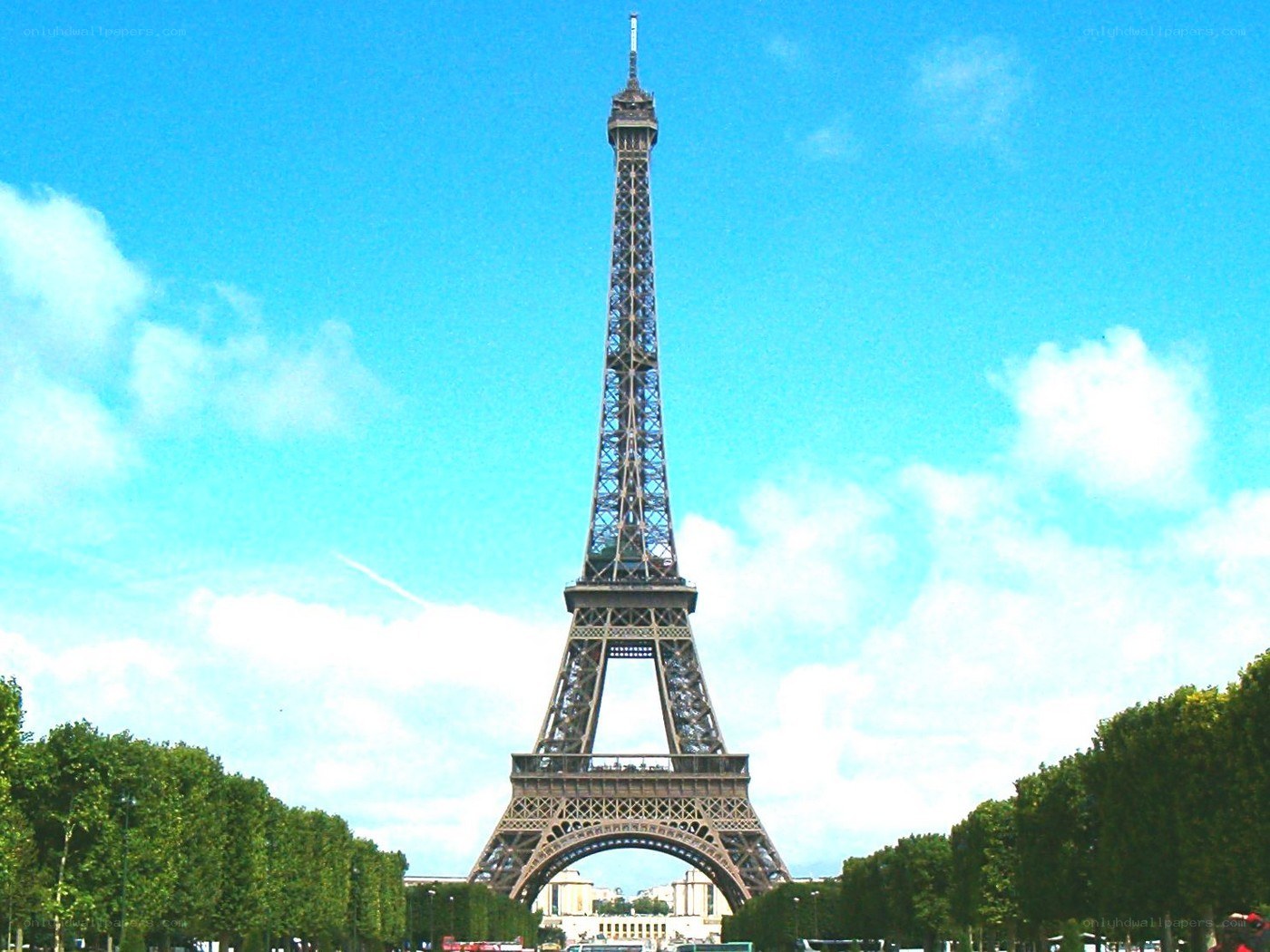 Eiffel Tower on a sunny day
