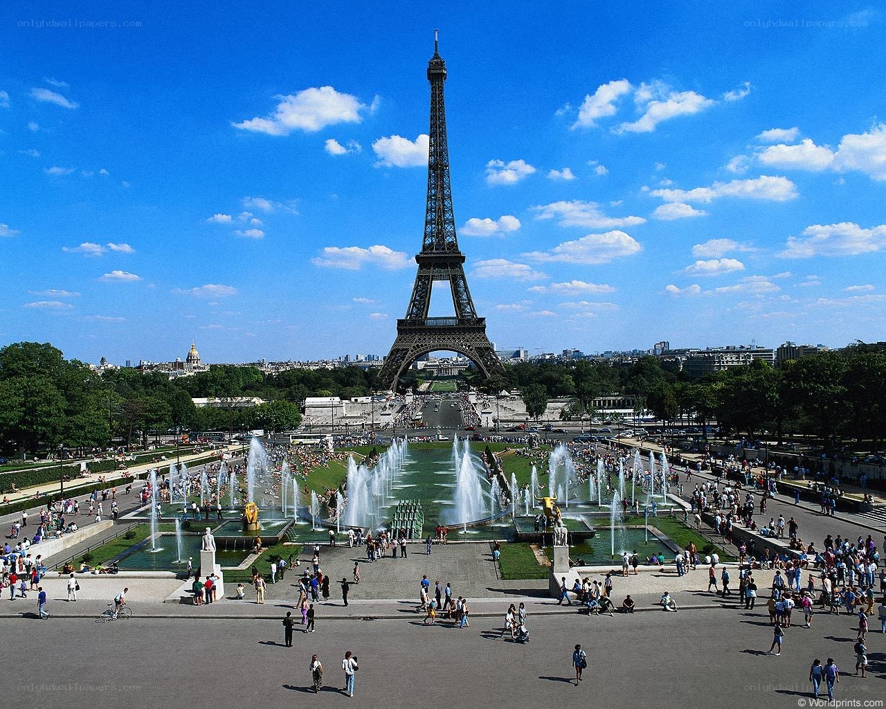 Eiffel Tower on a sunny day
