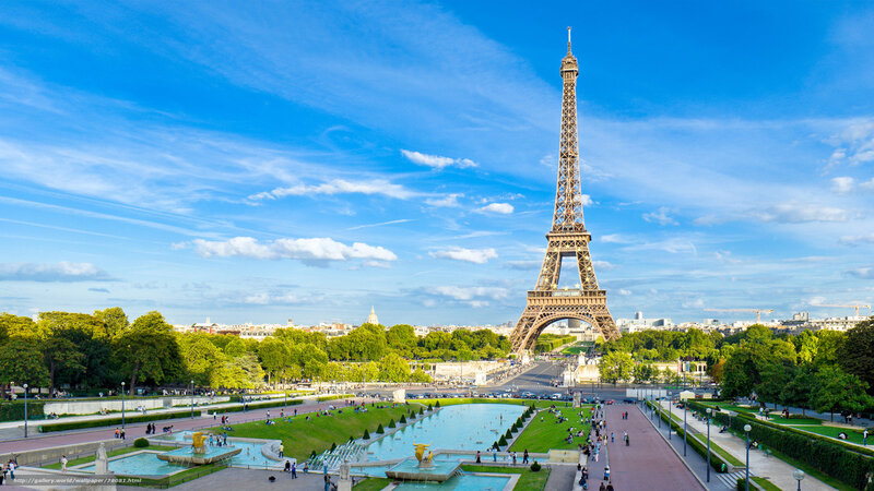 Eiffel Tower on a sunny day