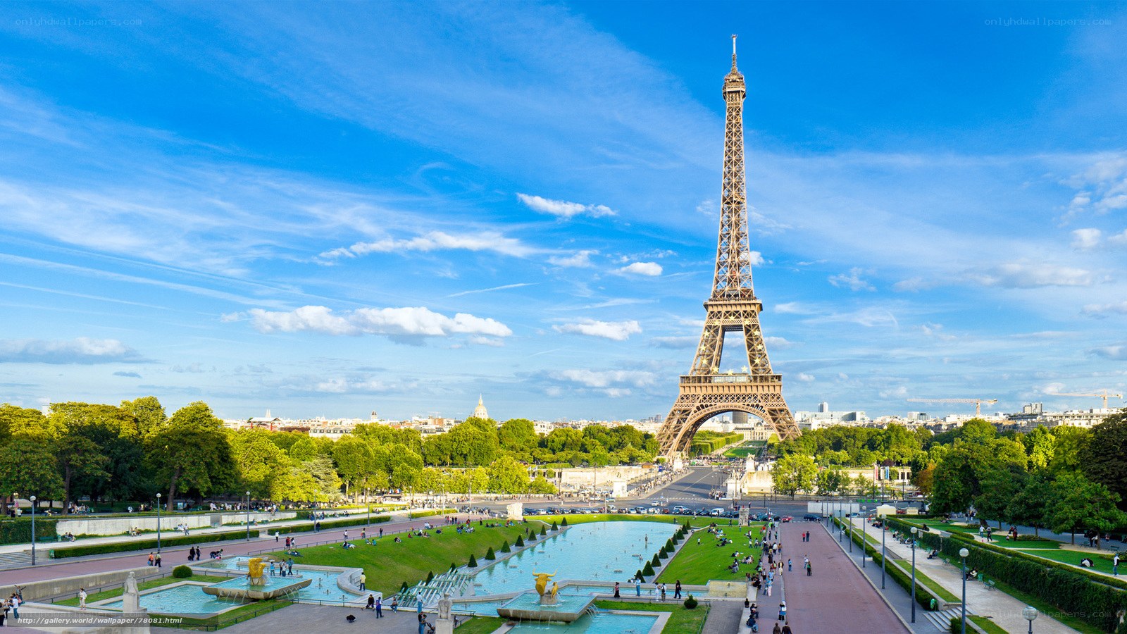 Eiffel Tower on a sunny day