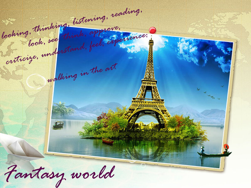 Eiffel Tower on Island