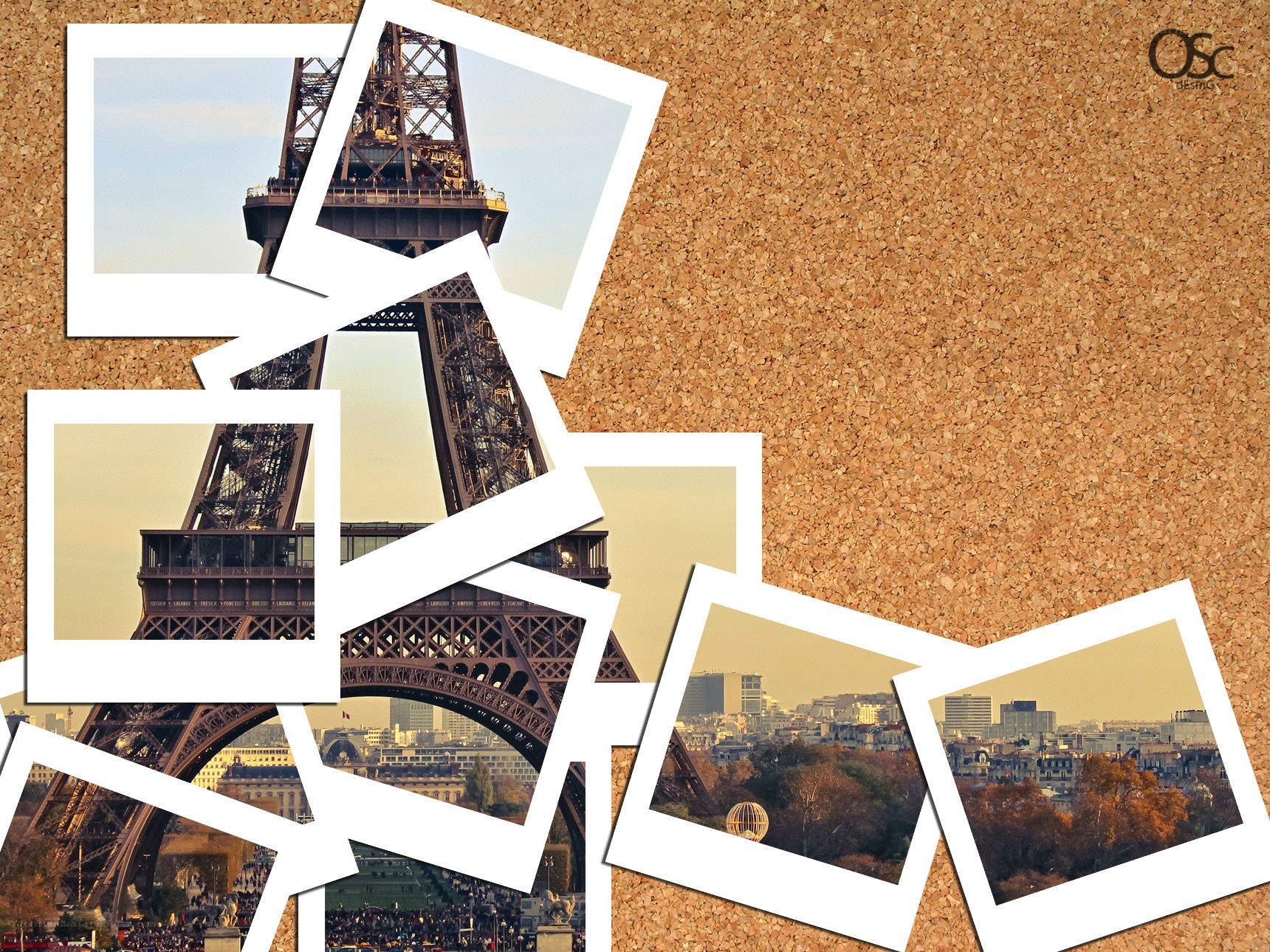 Eiffel Tower photo collage