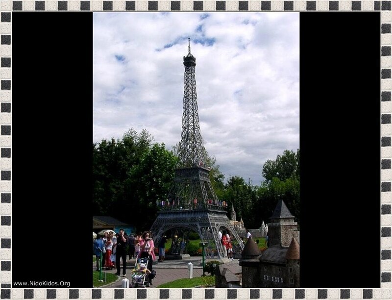 Eiffel Tower replica at a theme park