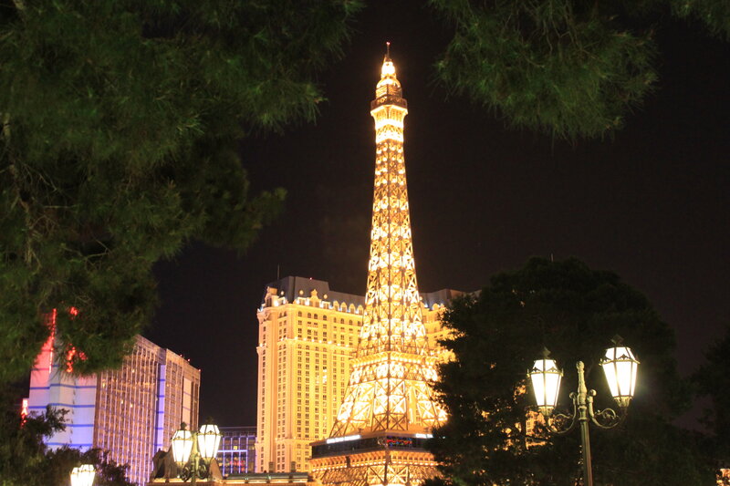 Eiffel Tower Replica — Yellow, Dramatic