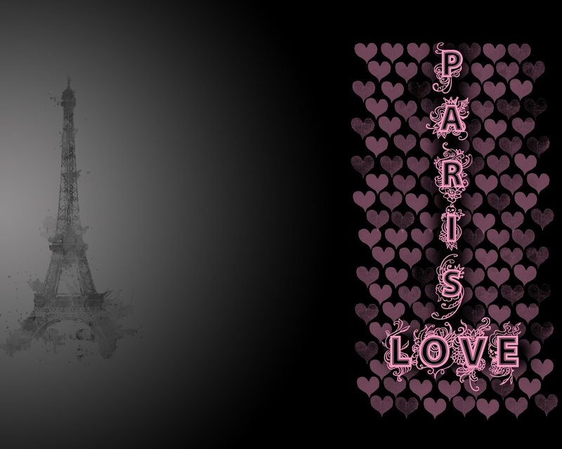 Eiffel Tower Silhouette — Black, Romantic