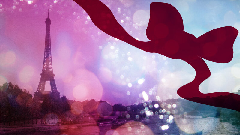 Eiffel Tower Silhouette — Purple, Dreamy