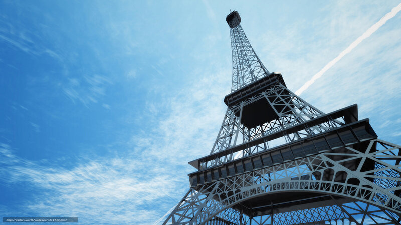Eiffel Tower Structure — Blue, Serene, Afternoon