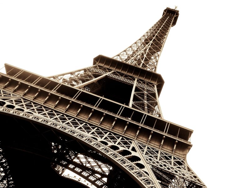 Eiffel Tower Structure — Brown, Dramatic