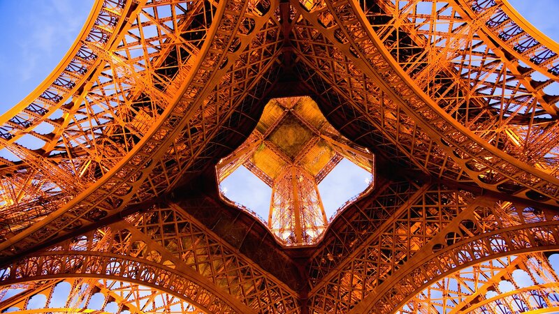 Eiffel Tower Structure — Orange
