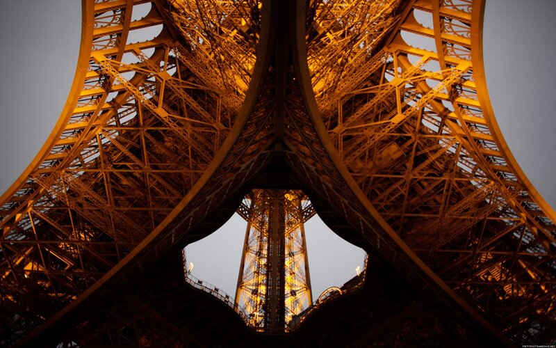 Eiffel Tower structure view