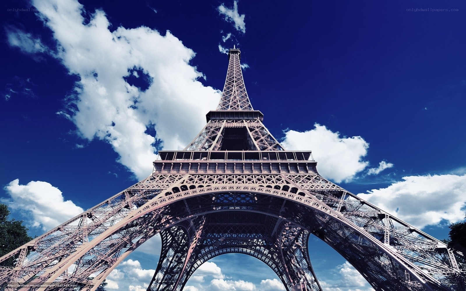 Eiffel Tower under blue sky