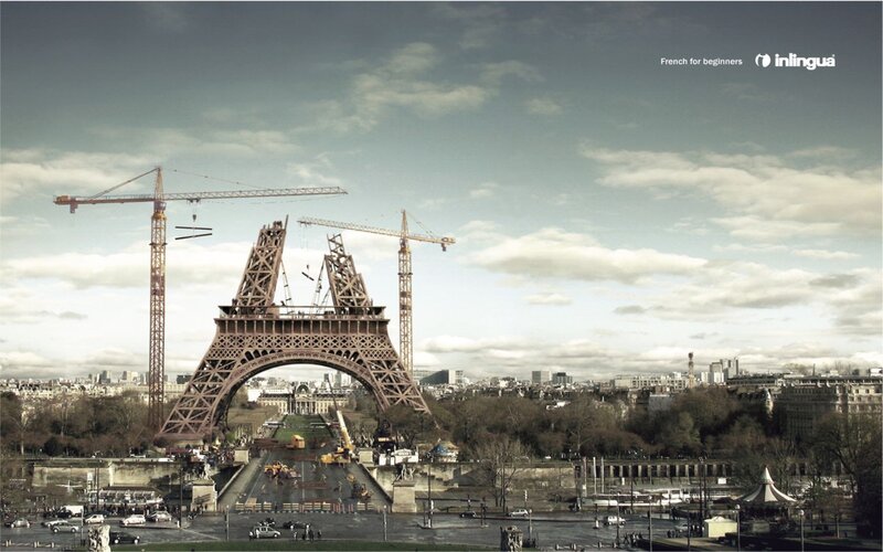 Eiffel Tower under construction