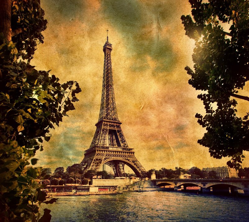 Eiffel Tower View — Brown