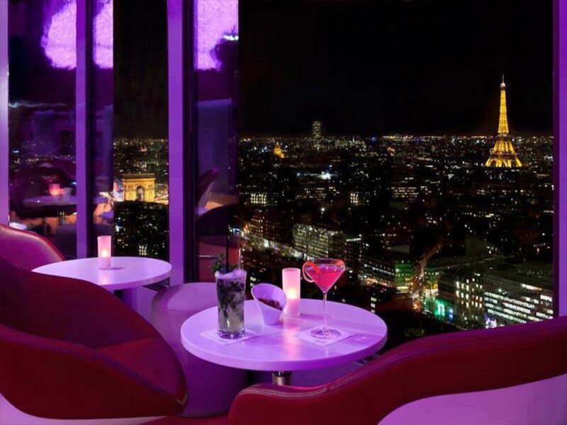 Eiffel Tower View — Purple