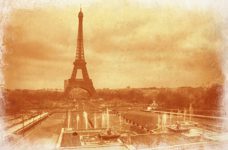 Eiffel Tower vintage view