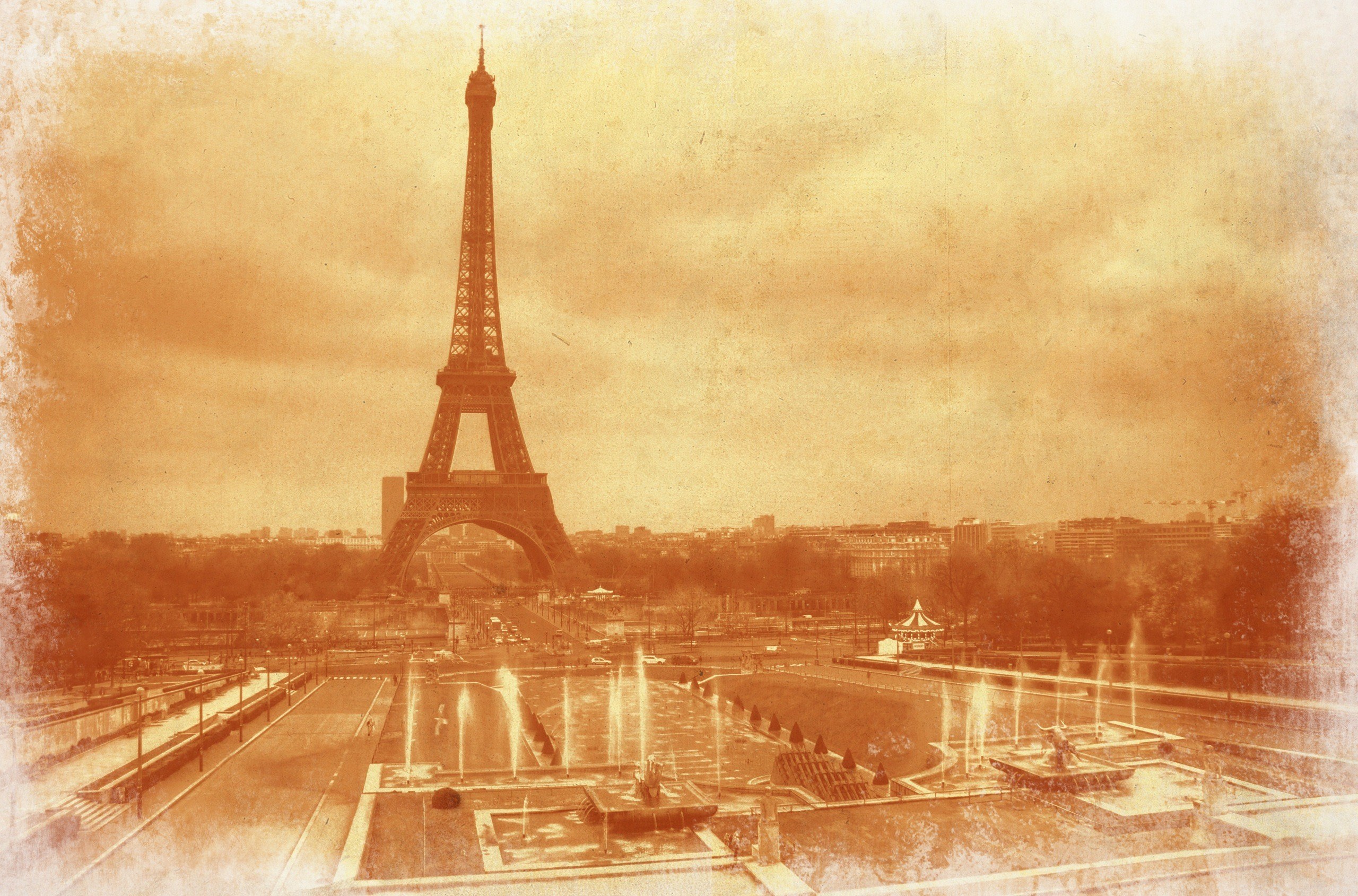 Eiffel Tower vintage view