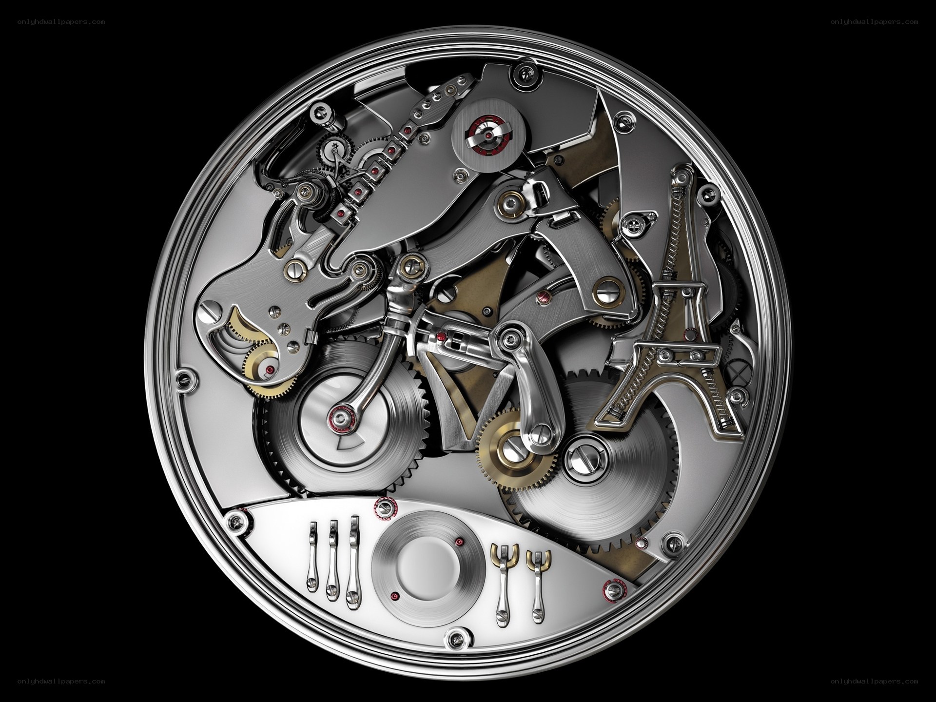 Eiffel Tower watch mechanism