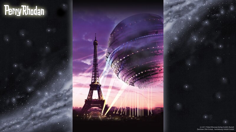 Eiffel Tower with Spaceship