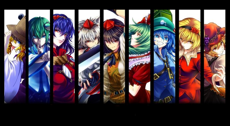Eight Anime Characters — Blue
