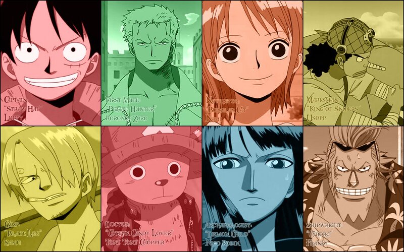 Eight Anime Characters — Green
