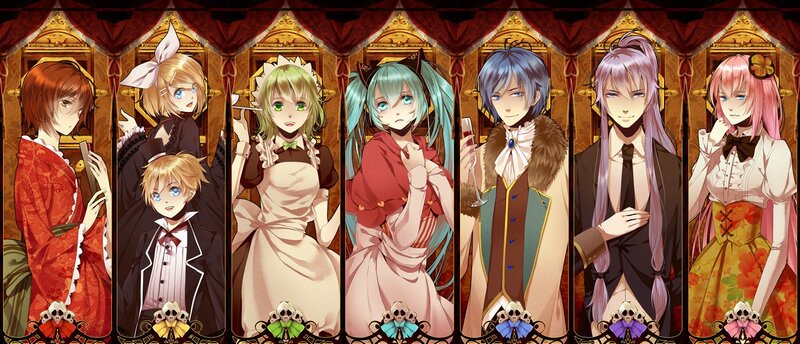 Eight Anime Characters — Red