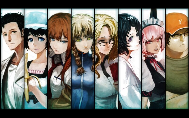 Eight Anime Characters — White