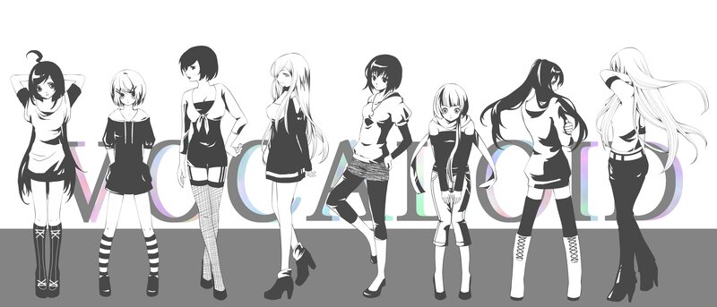 Eight Anime Girls