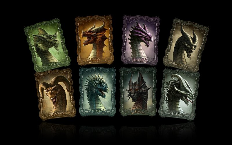 Eight Dragons of Different Colors