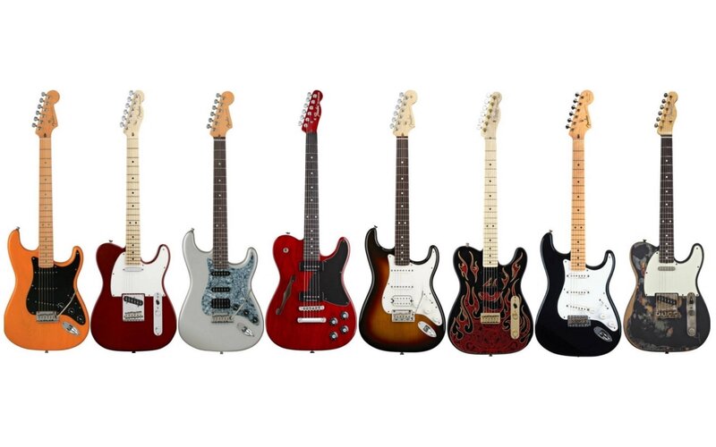 Eight Electric Guitars