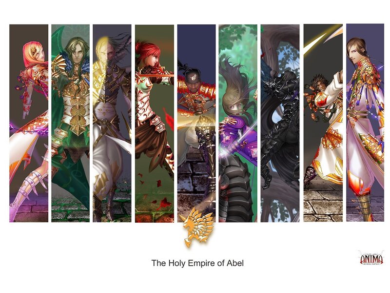 Eight Fantasy Characters — Gold
