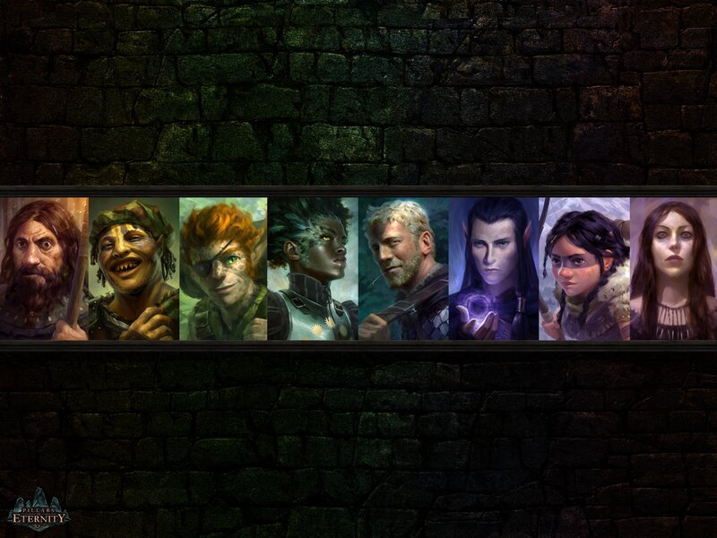 Eight Fantasy Characters — Green