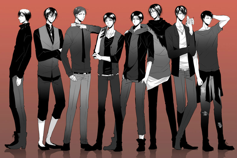 Eight Male Anime Characters