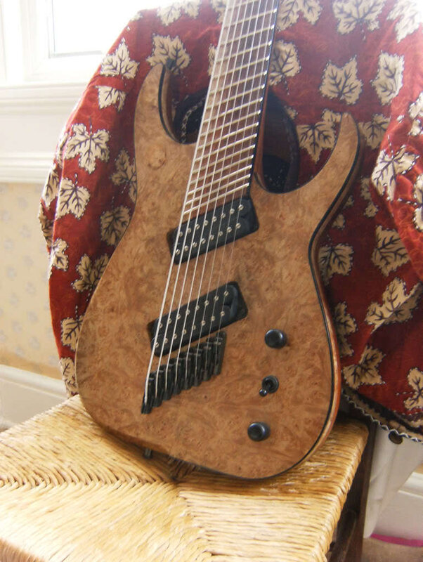 Eight-string Electric Guitar — Brown