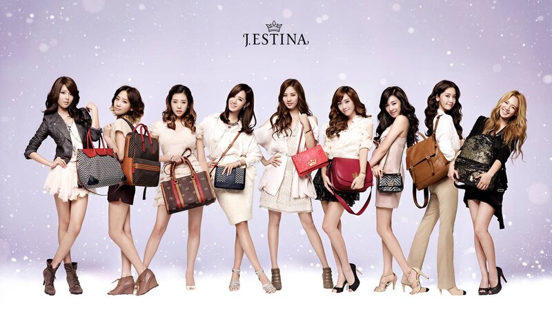 Eight Women Holding Handbags