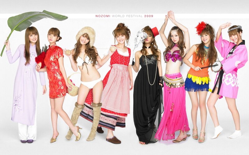 Eight Women in Costumes — White