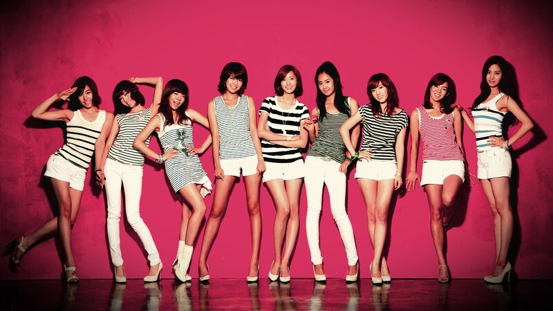 Eight Women in Striped Shirts