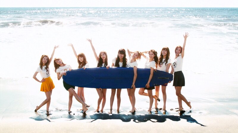 Eight Women on Beach