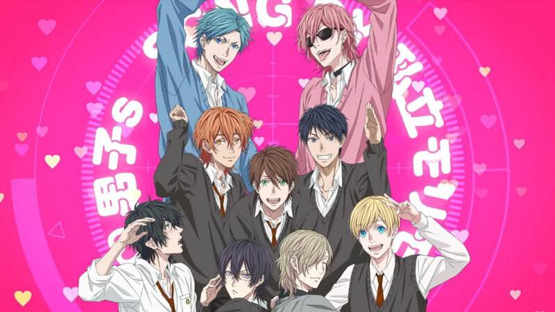 Eight Young Men in School Uniforms