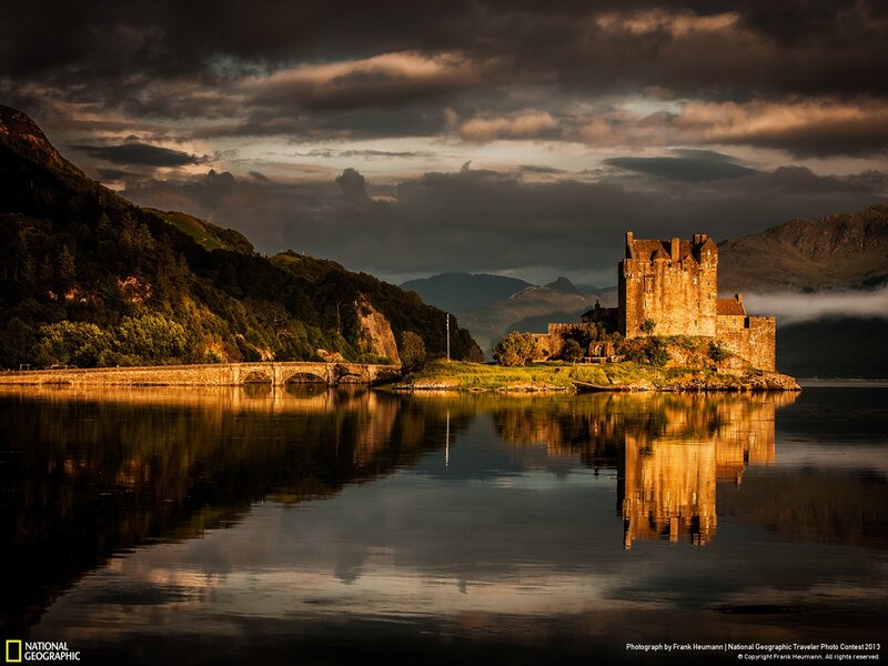 Eilean Donan Castle at sunset