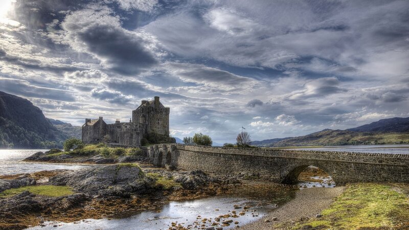 Eilean Donan Castle — Blue, Dramatic, Afternoon, Photograph